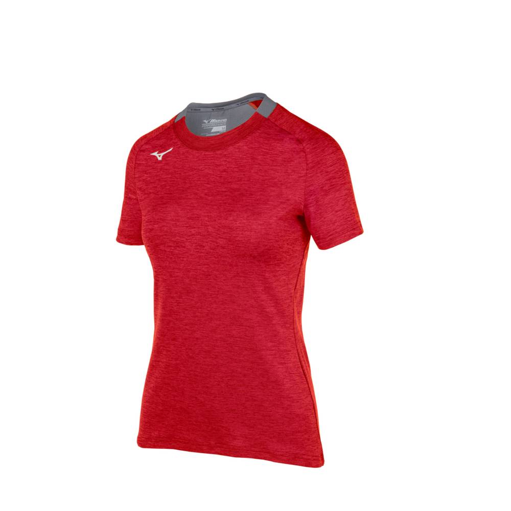 Camisetas Mizuno Alpha Short Sleeve Mujer Rojas Baratas WPMU-07864